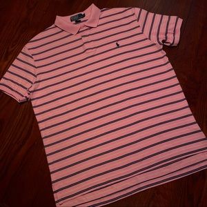 POLO Ralph Lauren Classic Logo Shirt Pink Navy